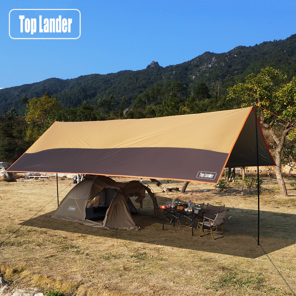 トップランダー 大型キャンプ防水タープ オックスフォード 4 - Sun Sail Shade のレビューと価格