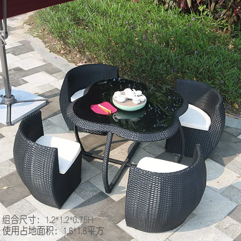DSA屋外用ラタン製テーブルと椅子の組み合わせは、ラタン家具 - Outdoor Furniture Store のレビューと価格