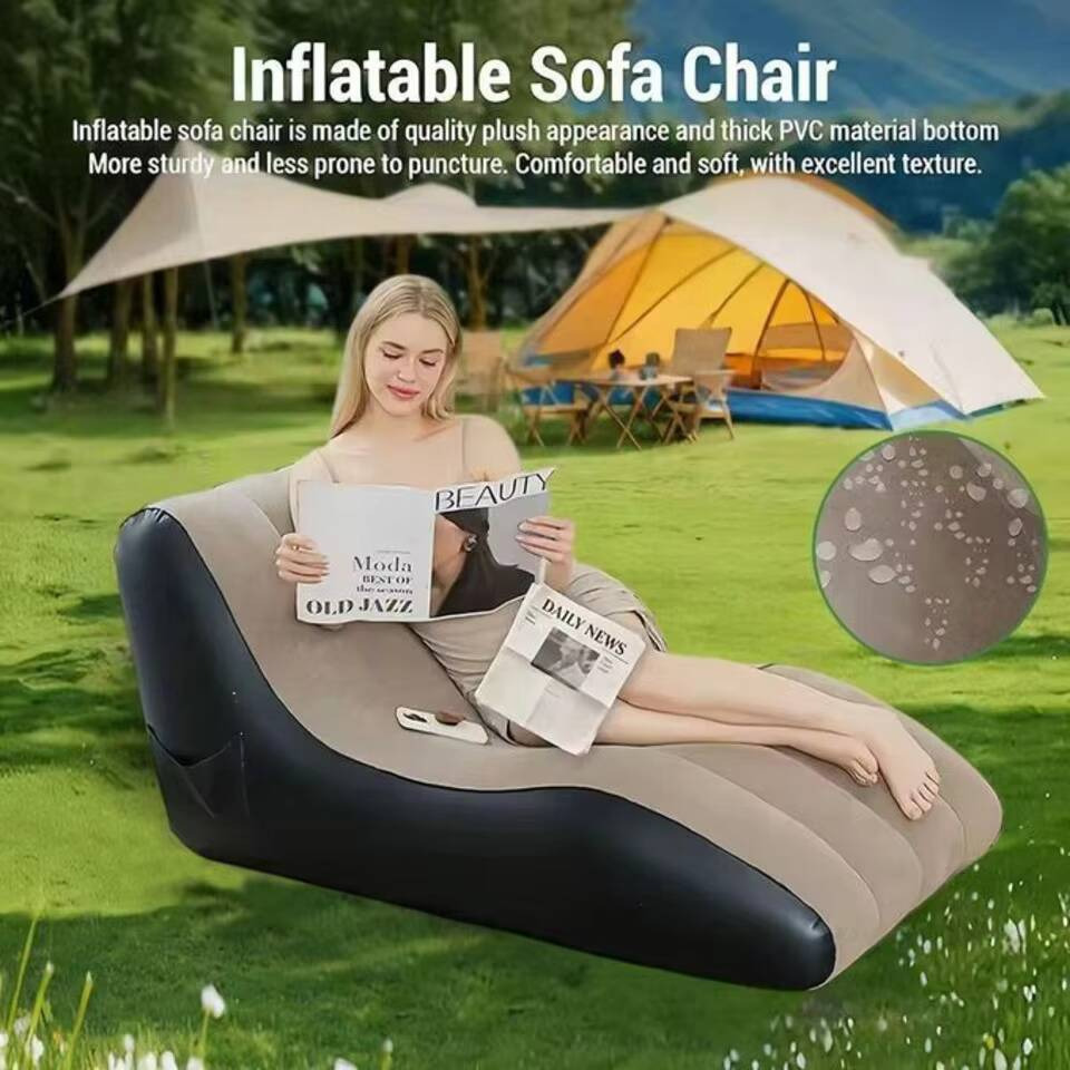 屋外用レイジーインフレータブルソファ、折りたたみ式インフレー - Outdoor Furniture Store のレビューと価格
