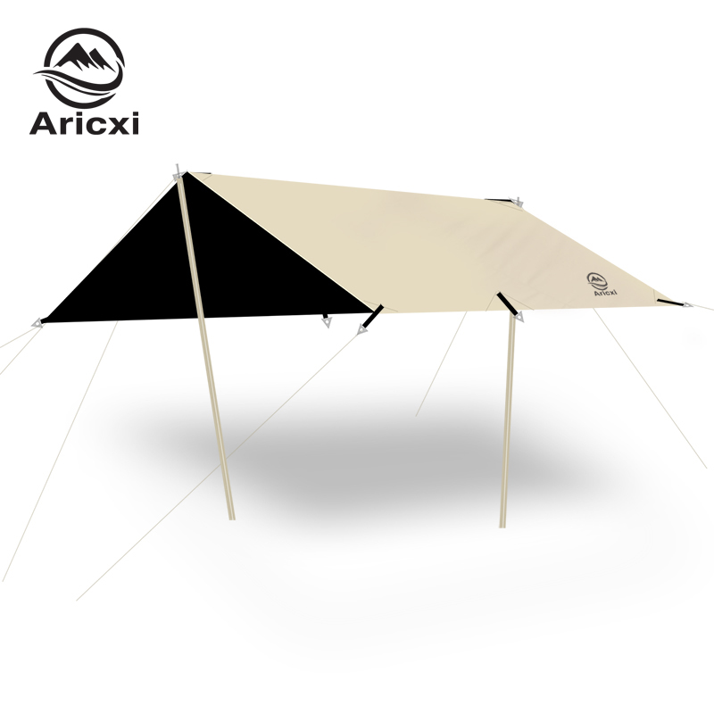 Aricxi-屋外キャンプ用の黒の防水日よけ,日よけ,日よけ - Sun Sail Shade のレビューと価格