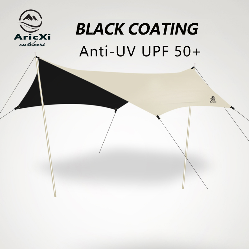 Aricxi-屋外キャンプ用の黒の防水日よけ,日よけ,日よけ - Sun Sail Shade のレビューと価格