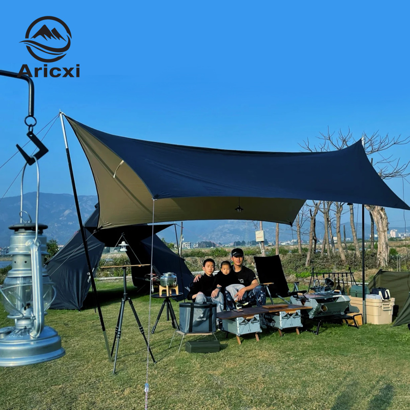 Aricxi-屋外キャンプ用の黒の防水日よけ,日よけ,日よけ - Sun Sail Shade のレビューと価格