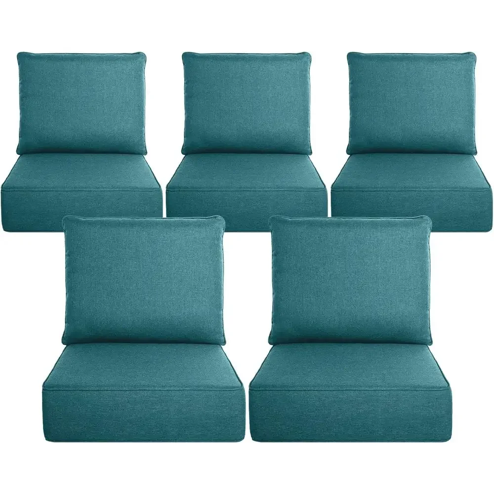 厚手の屋外用クッション6点セット - 24x24インチの耐久 - Outdoor Furniture Cushions 24 X 24 のレビューと価格