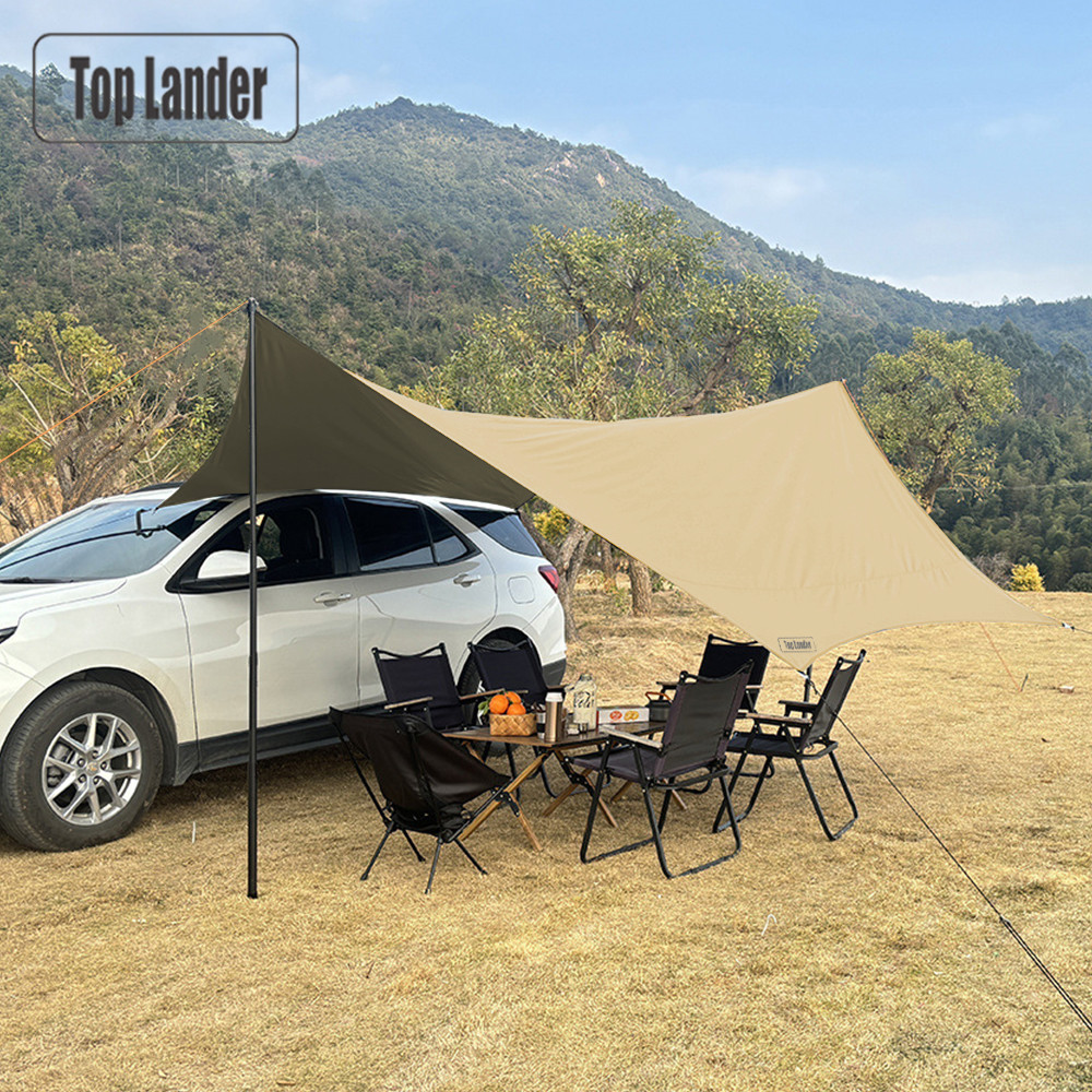 4.5x4.5m 車用オーニング サンシェード キャノピー  - Sun Sail Shade のレビューと価格