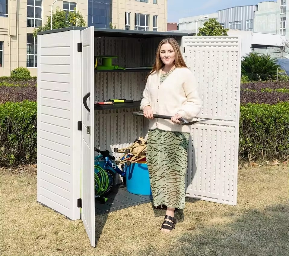 屋外収納キャビネット、垂直収納庫、パティオ家具、自転車、ビー - Outdoor Furniture Store のレビューと価格