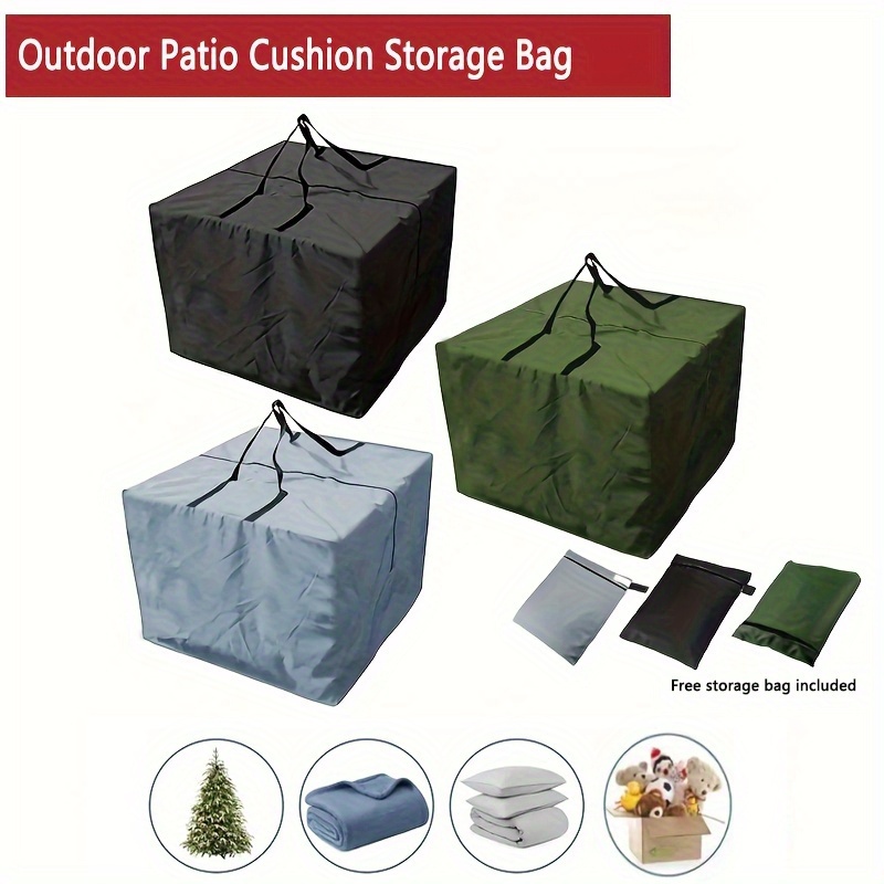 屋外パティオクッション収納バッグ、32×32×24インチの正 - Outdoor Furniture Cushions 24 X 24 のレビューと価格