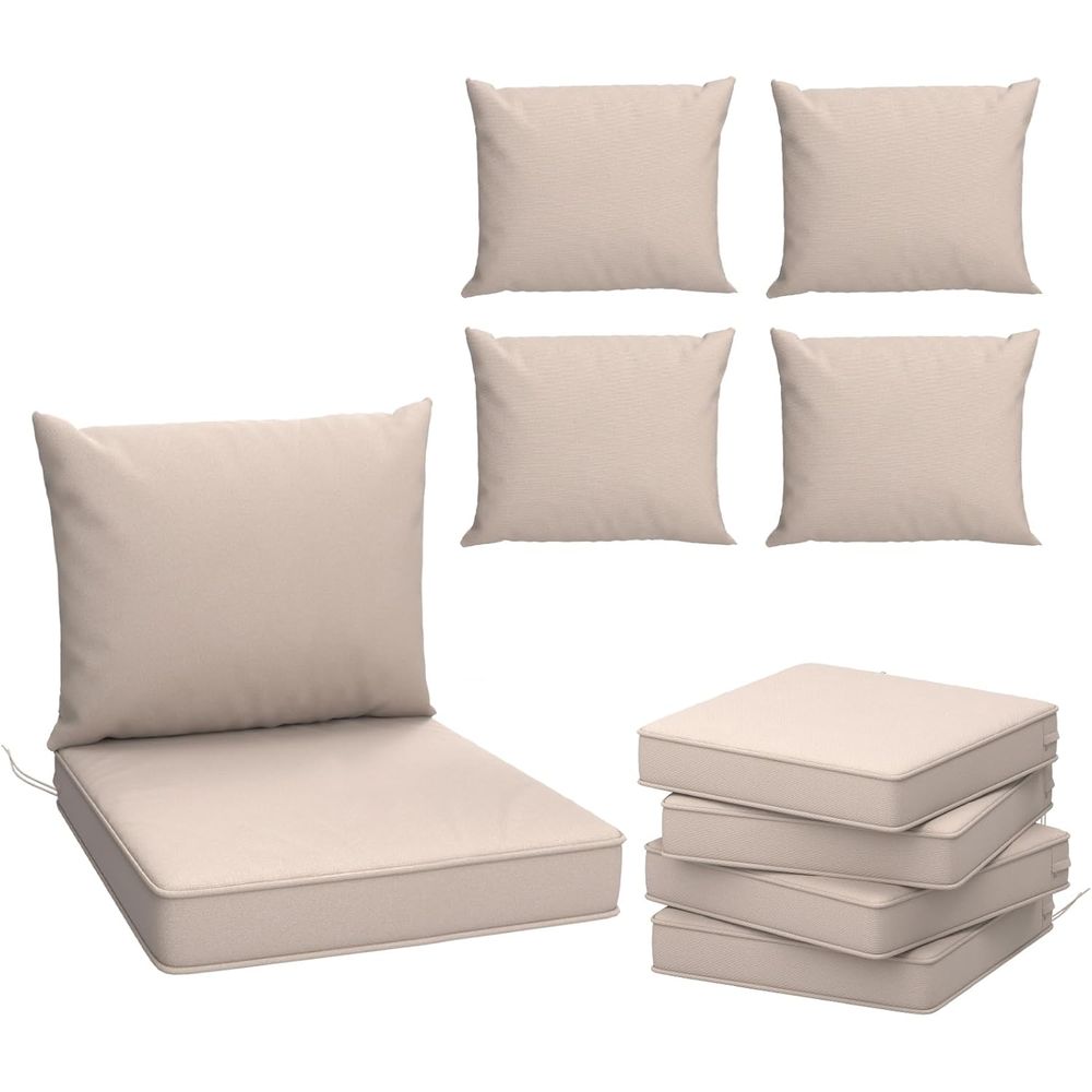 屋外用チェアクッション4個セット、24 x 24インチのパテ - Outdoor Furniture Cushions 24 X 24 のレビューと価格