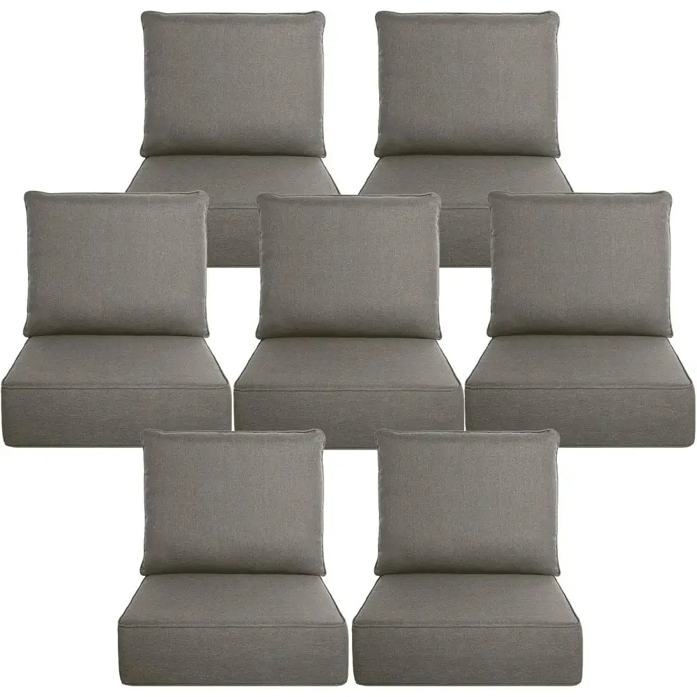 厚手の屋外用クッション6点セット - 24x24インチ、色褪 - Outdoor Furniture Cushions 24 X 24 のレビューと価格