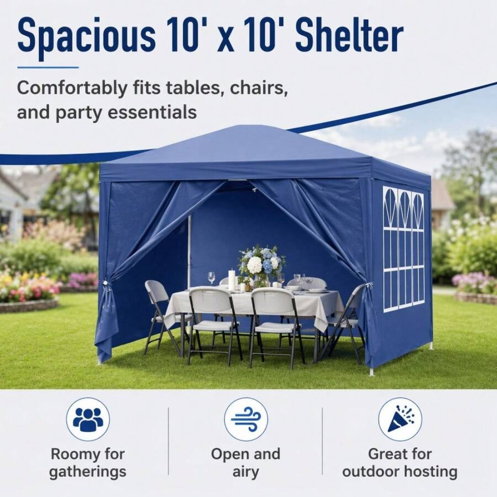 10x10 ポップアップガゼボ アウトドアキャノピーテント  - Sun Sail Shade のレビューと価格