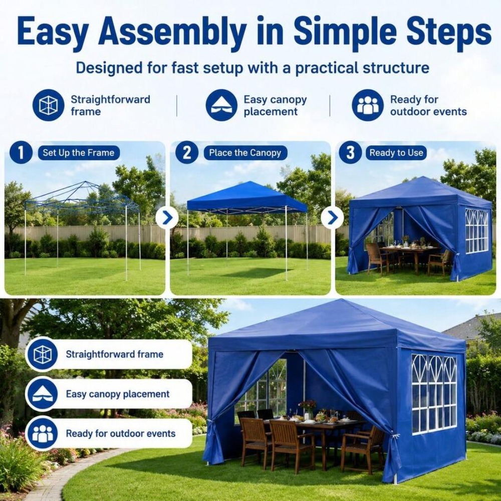 10x10 ポップアップガゼボ アウトドアキャノピーテント  - Sun Sail Shade のレビューと価格