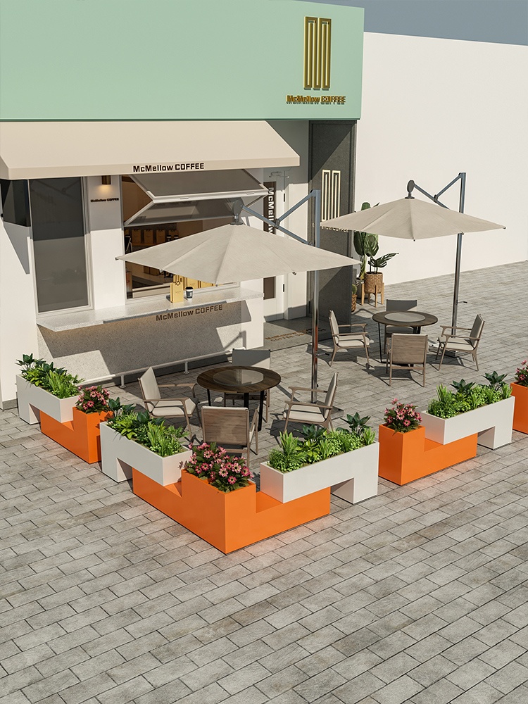 屋外錬鉄製フラワーベッド仕切りプランター商業街の手すりカスタ - Outdoor Furniture Store のレビューと価格